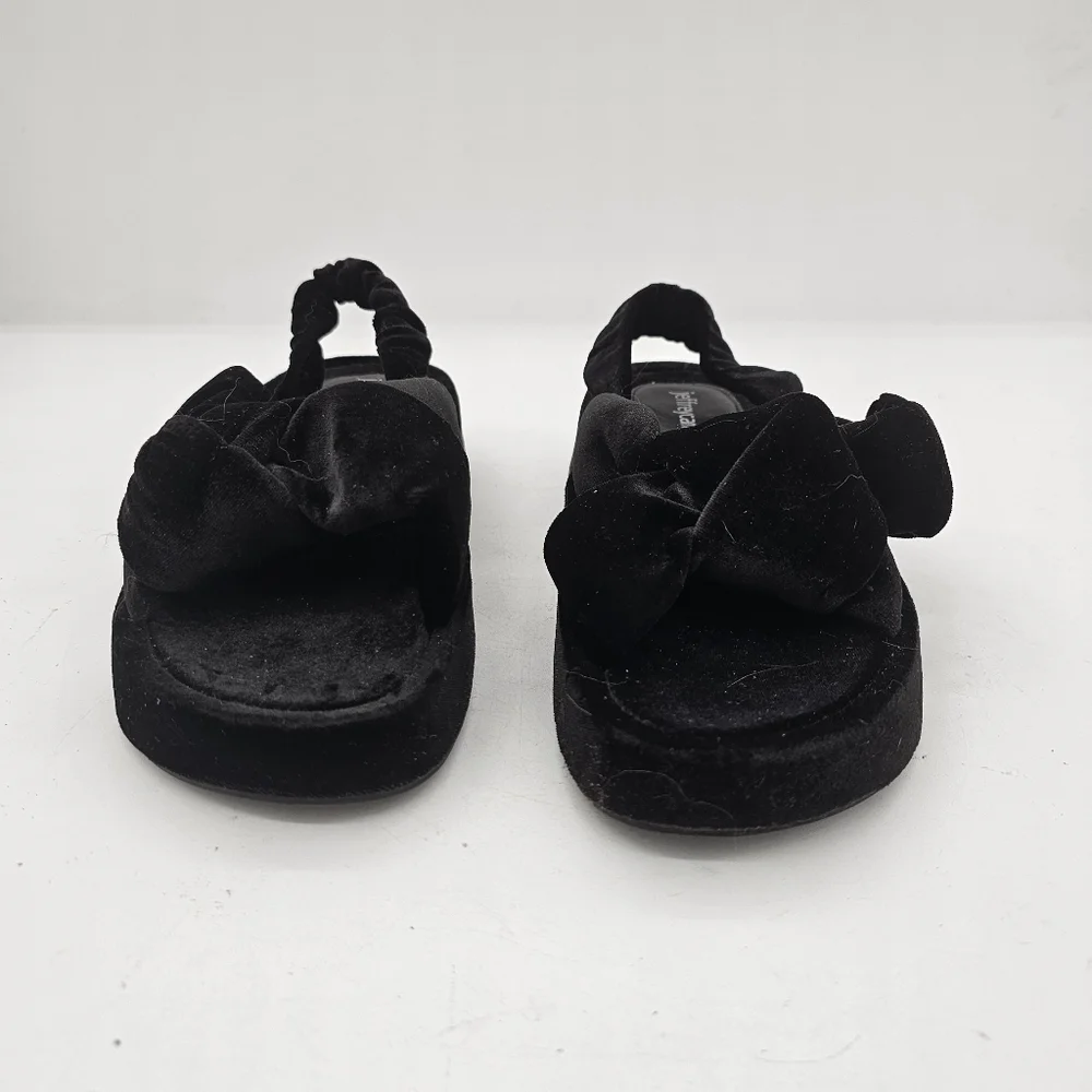Jeffrey Campbell Sying Slingback Sandals Black Velvet Size 6 - Picture 6 of 12